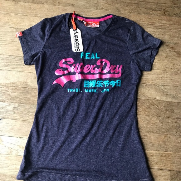 Superdry Tops - SuperDry NWT Grapevine Marl Vintage T-Shirt  Sz S